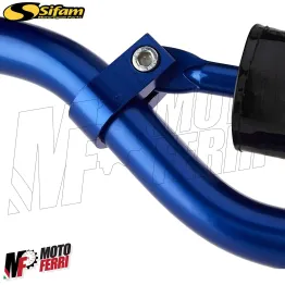 MF3246 - Manubrio Cross Alluminio Blu 22mm Traversino Imbottitura Cross HM Honda 2