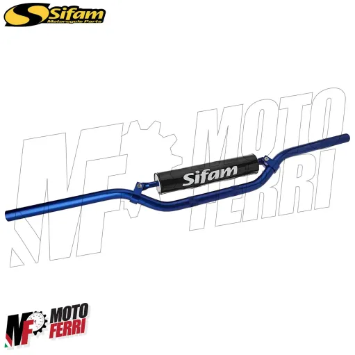 MF3246 - Manubrio Cross Alluminio Blu 22mm Traversino Imbottitura Cross HM Honda