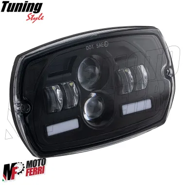 MF3048 Fanale Faro anteriore EVOK Led Vespa 50 Special 6V - 12V con convertitore