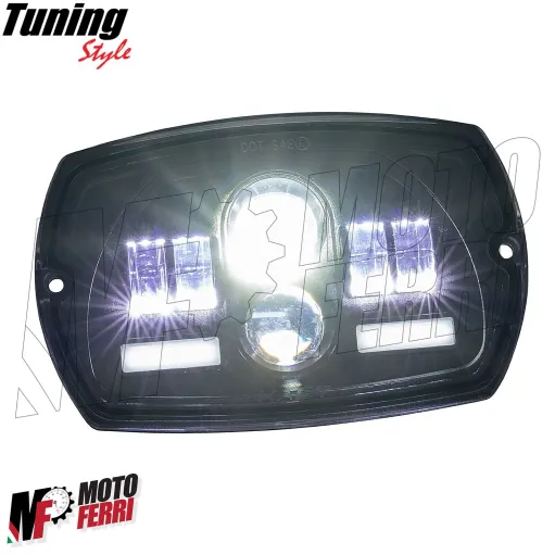 MF3048 Fanale Faro anteriore EVOK Led Vespa 50 Special 6V - 12V con convertitore