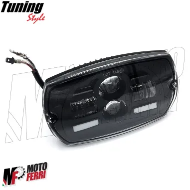 MF3048 Fanale Faro anteriore EVOK Led Vespa 50 Special 6V - 12V con convertitore