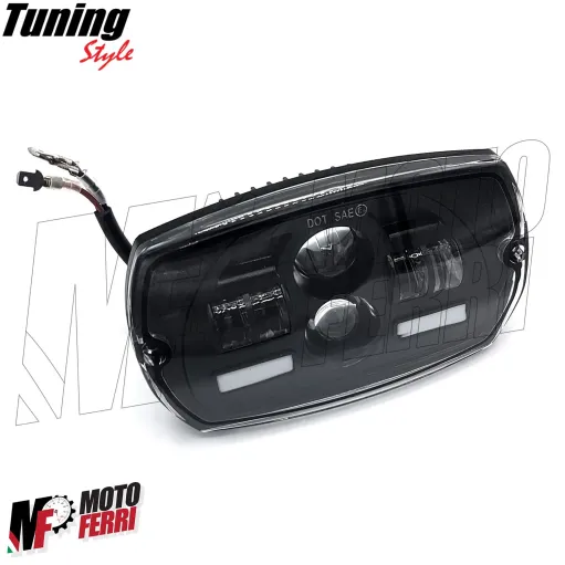 MF3048 Fanale Faro anteriore EVOK Led Vespa 50 Special 6V - 12V con convertitore