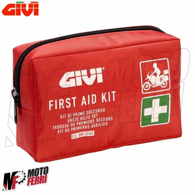 MF3271 - Kit Borsa Primo Soccorso DIN 13167 Moto Bici Auto Viaggio Escursione