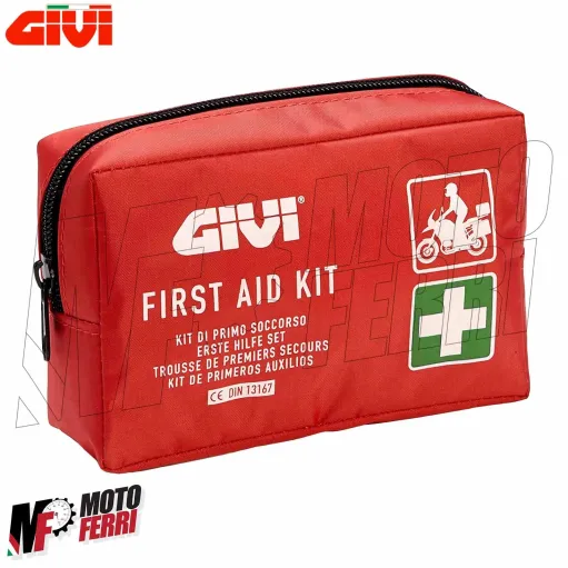 MF3271 - Kit Borsa Primo Soccorso DIN 13167 Moto Bici Auto Viaggio Escursione