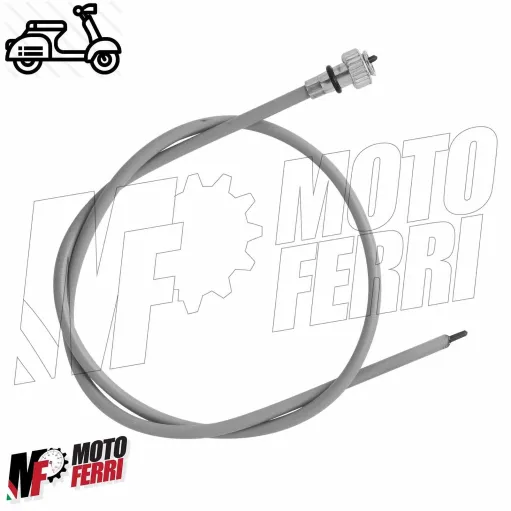 MF0048 - Cavo Trasmissione Contachilometri Vespa PX PE 125 150 200 Attacco Ferro