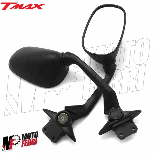 Kit 2 Specchietti Retrovisori Sinistro Destro Yamaha TMAX 530 del 2012 2013 2014