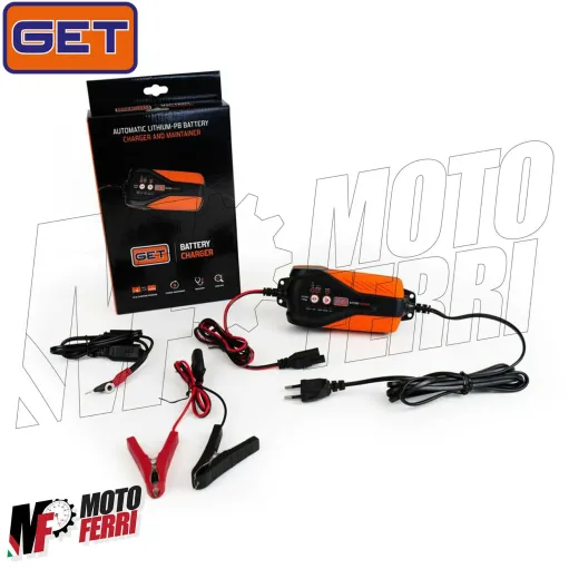 MF2490 Caricabatteria Mantenitore GET Auto Moto Scooter Batterie Litio Piombo