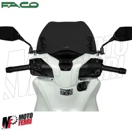 MF3320 Cupolino Spoiler Nero Fume' Sport Faco Honda SH 125 150 da 2020 a 2026 2