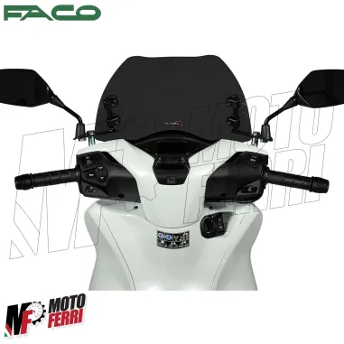 MF3320 Cupolino Spoiler Nero Fume' Sport Faco Honda SH 125 150 da 2020 a 2026