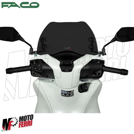 MF3320 Cupolino Spoiler Nero Fume' Sport Faco Honda SH 125 150 da 2020 a 2026