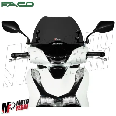 MF3320 Cupolino Spoiler Nero Fume' Sport Faco Honda SH 125 150 da 2020 a 2026