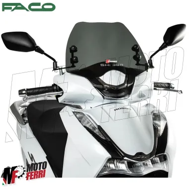 MF3321 Cupolino Spoiler Nero Fume' Sport Faco Honda SH 350 I da 2021 a 2024 E5