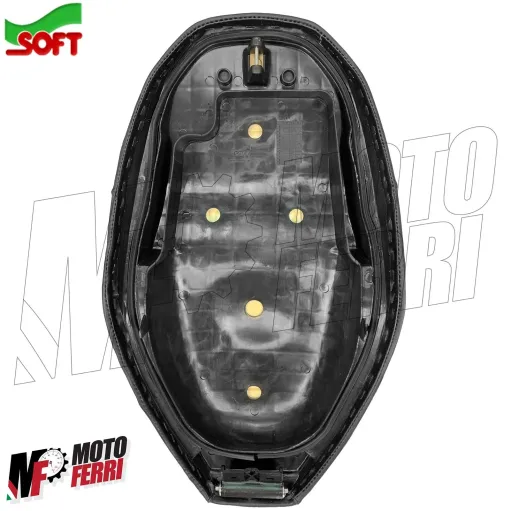 MF3334 Sella Sellone Soft Nero Biposto Lunga per Honda Bali 50 2T