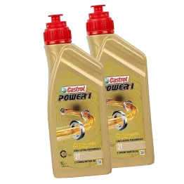 MF3343 - 2Lt Olio Miscela Motore 2T Castrol Power1 Clean Burn per Moto / Scooter