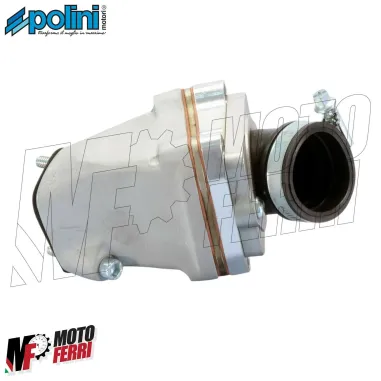 COLLETTORE ASPIRAZIONE LAMELLARE CILINDRO GIRATO POLINI 2 FORI VESPA 50 SPECIAL