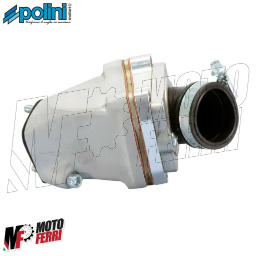 COLLETTORE ASPIRAZIONE LAMELLARE CILINDRO GIRATO POLINI 2 FORI VESPA 50 SPECIAL