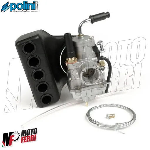 Kit Carburatore Polini CP 19 + Filtro Air Box per Vespa 50 Special R L N PK S XL
