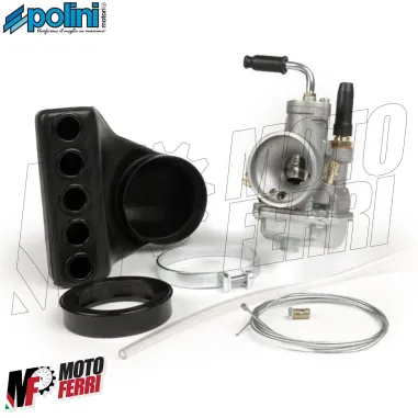 Kit Carburatore Polini CP 19 + Filtro Air Box per Vespa 50 Special R L N PK S XL