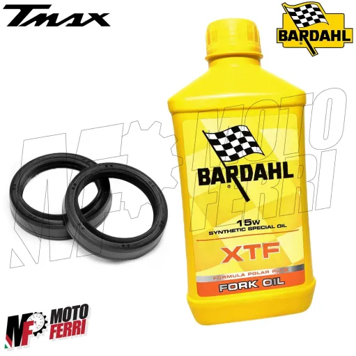 MF3378 - Kit Paraoli Forcella + 1Lt Olio Bardahl XTF 15W - TMax 500 2001 / 2003