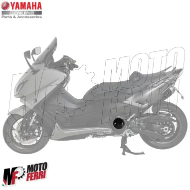 MF3387 - Coperchio Carter Sx o Dx Nero Originale Yamaha 500 530 TMax 2001 - 2016