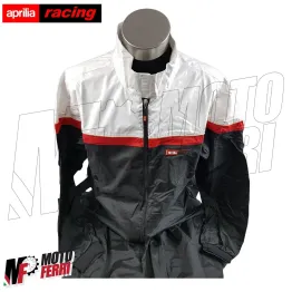 MF3391 - Tuta Antipioggia Moto Aprilia Factory Racing Taglia L Nero/Rosso/Bianco 2