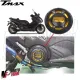 MF3403 - Coperchio Carter CNC Oro/Nero per Yamaha TMax 530 dal 2012 al 2016