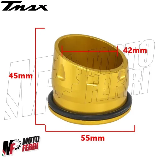 MF4479 Beccuccio Tromboncino Marmitta Oro Yamaha TMax 500 530 dal 2001 al 2016