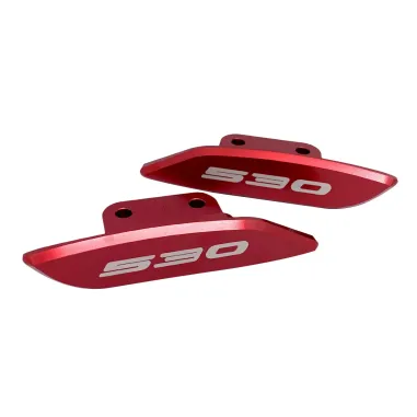 MF1436 Tappi Coperchi Specchietti Puig CNC Rosso per Yamaha 530 Tmax 2012/2019