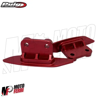 MF1436 Tappi Coperchi Specchietti Puig CNC Rosso per Yamaha 530 Tmax 2012/2019