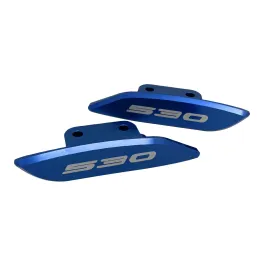 MF1436 Tappi Coperchi Specchietti Puig CNC Blu per Yamaha 530 Tmax 2012 - 2019