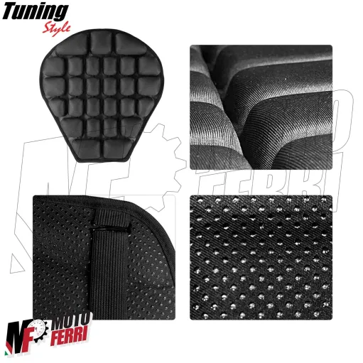 MF3426 Cuscino Sella Comfort Gonfiabile Traspirante - Universale Moto Scooter