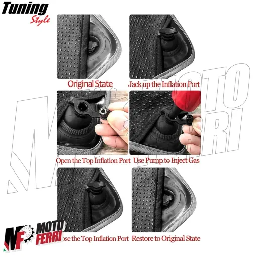 MF3426 Cuscino Sella Comfort Gonfiabile Traspirante - Universale Moto Scooter