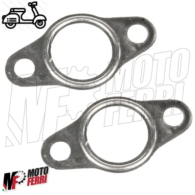 2 GUARNIZIONE SCARICO MARMITTA VESPA 50 SPECIAL R L N 125 ET3 PRIMAVERA ALLUMINI
