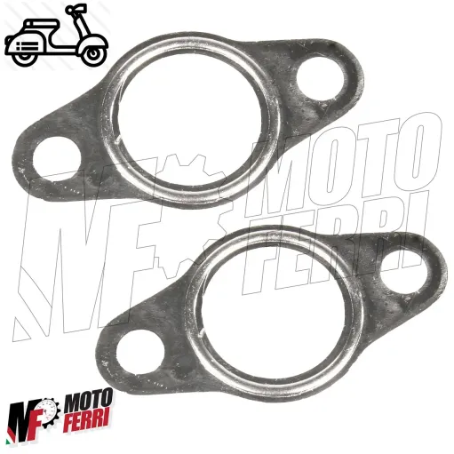 KIT 2 GUARNIZIONE SCARICO MARMITTA VESPA 50 SPECIAL R L 125 ET3 PRIMAVERA ALLUM