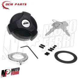 MF3442 Tappo Serbatoio Benzina Nero con chiave per Piaggio Ciao Si Bravo Boss 2