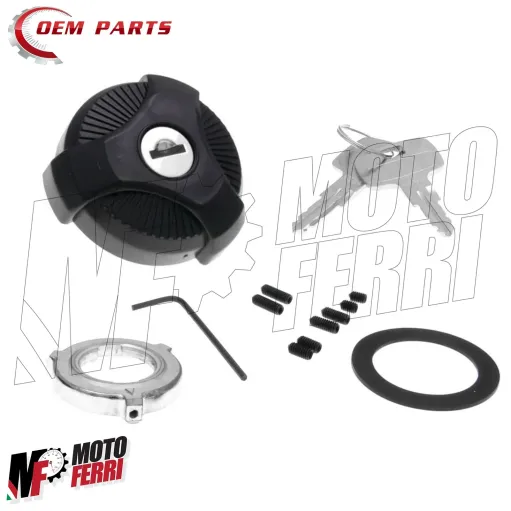 MF3442 Tappo Serbatoio Benzina Nero con chiave per Piaggio Ciao Si Bravo Boss