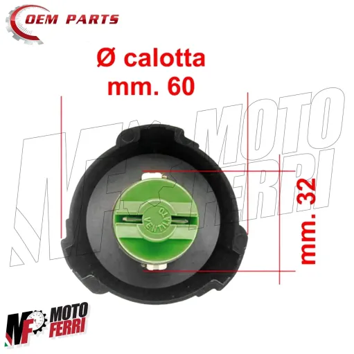 MF3442 Tappo Serbatoio Benzina Nero con chiave per Piaggio Ciao Si Bravo Boss