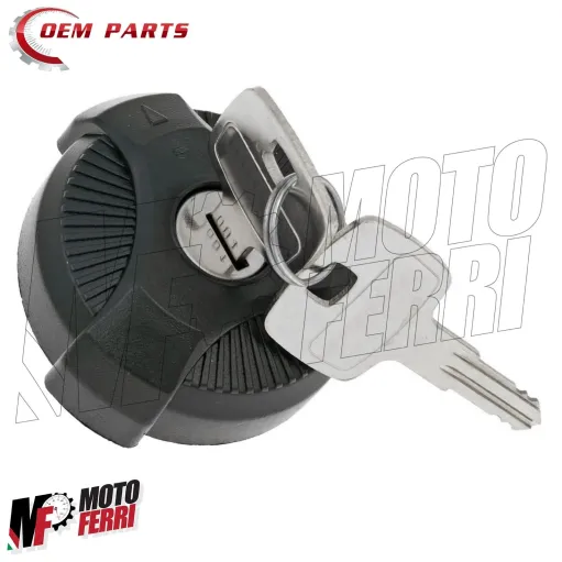 MF3442 Tappo Serbatoio Benzina Nero con chiave per Piaggio Ciao Si Bravo Boss