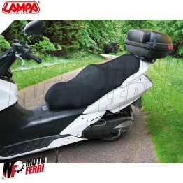 MF3454 - Copri Sella Nero Traspirante L 74x100cm Lampa - Universale Moto Scooter 2