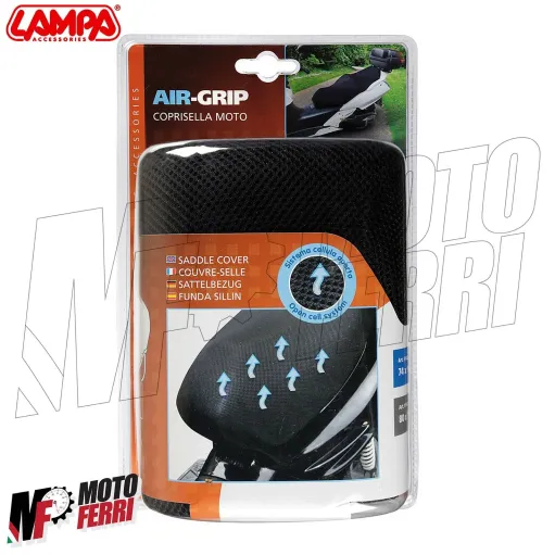 MF3454 Copri Sella Nero Traspirante L 74x100cm Lampa - Universale Moto Scooter
