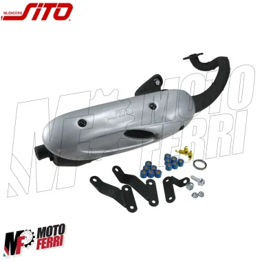 MF3459 Marmitta Scarico Sito Malaguti F15 F12R Yamaha Aerox MBK Nitro 50 LC