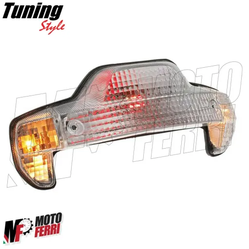 MF2211 Faro Stop Fanale Posteriore con Frecce Bianco MBK Booster 1999 - 2003
