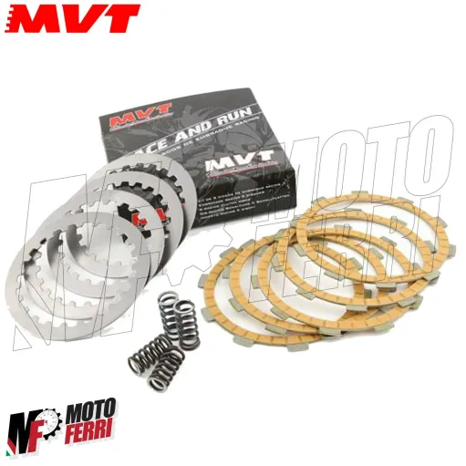 MF2366 - Kit Frizione 5 Dischi Molle MVT SC Olio Guarnizione Minarelli AM6 AM345