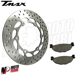 MF2441 Disco Freno Posteriore + Pastiglie Organiche Yamaha 500 TMax 2004 / 2011 2