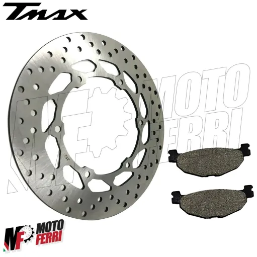 MF2441 Disco Freno Posteriore + Pastiglie Organiche Yamaha 500 TMax 2004 / 2011