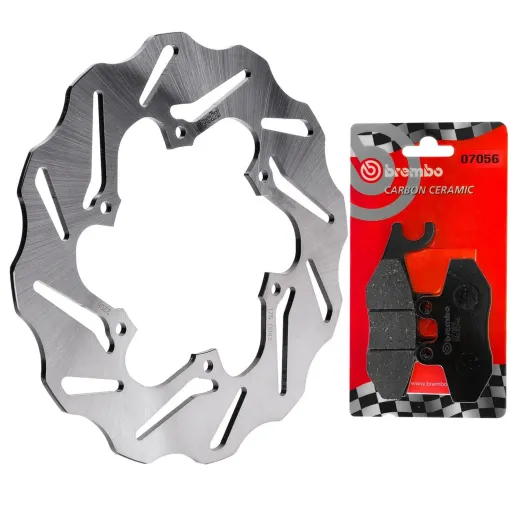 MF1939 Disco Freno Anteriore Wave Polini + Pastiglie Brembo Vespa GTS 125 300