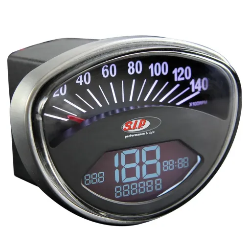 MF0317 Contachilometri Digitale SIP 2.0 Vespa 90 SS 125 GT GTR Primavera Rally