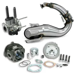 Kit Mod Motore Ape 50 Cilindro 115CC Carburatore 19 Malossi Marmitta Giannelli