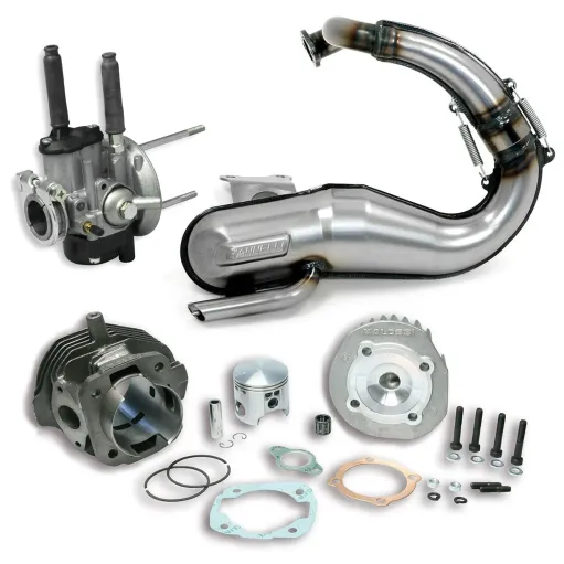 Kit Mod Motore Ape 50 Cilindro 115CC Carburatore 19 Malossi Marmitta Giannelli
