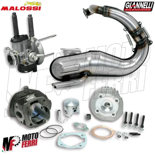 Kit Mod Motore Ape 50 Cilindro 115CC Carburatore 19 Malossi Marmitta Giannelli